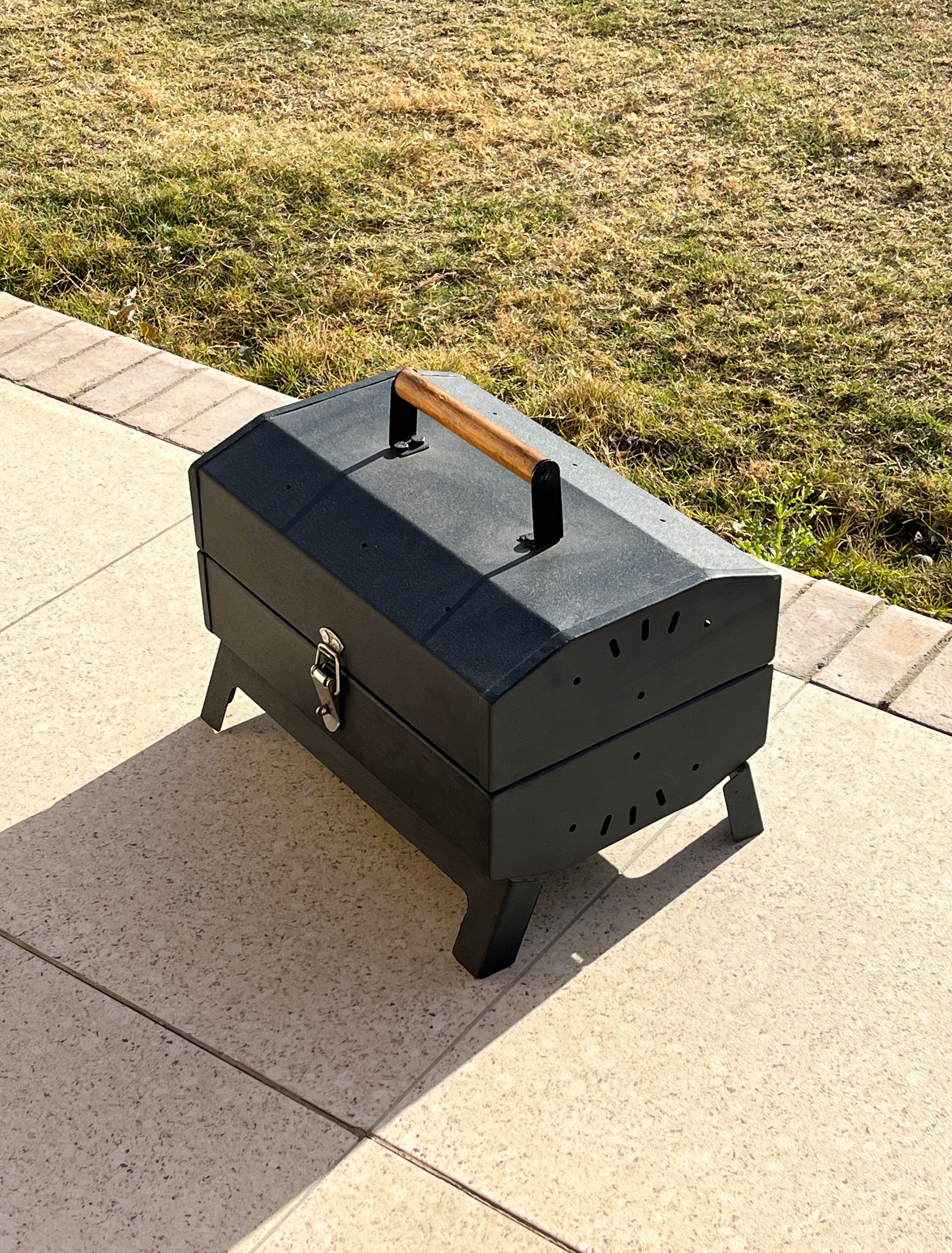 Grillit Double Barrel Portable Charcoal Grill